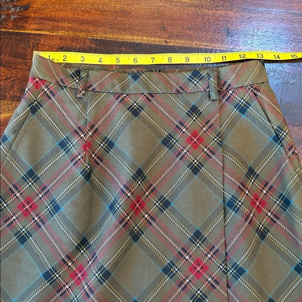 Vintage Ralph Lauren Wool Plaid Equestrian Wrap Skirt size 8 EUC - Picture 11 of 13